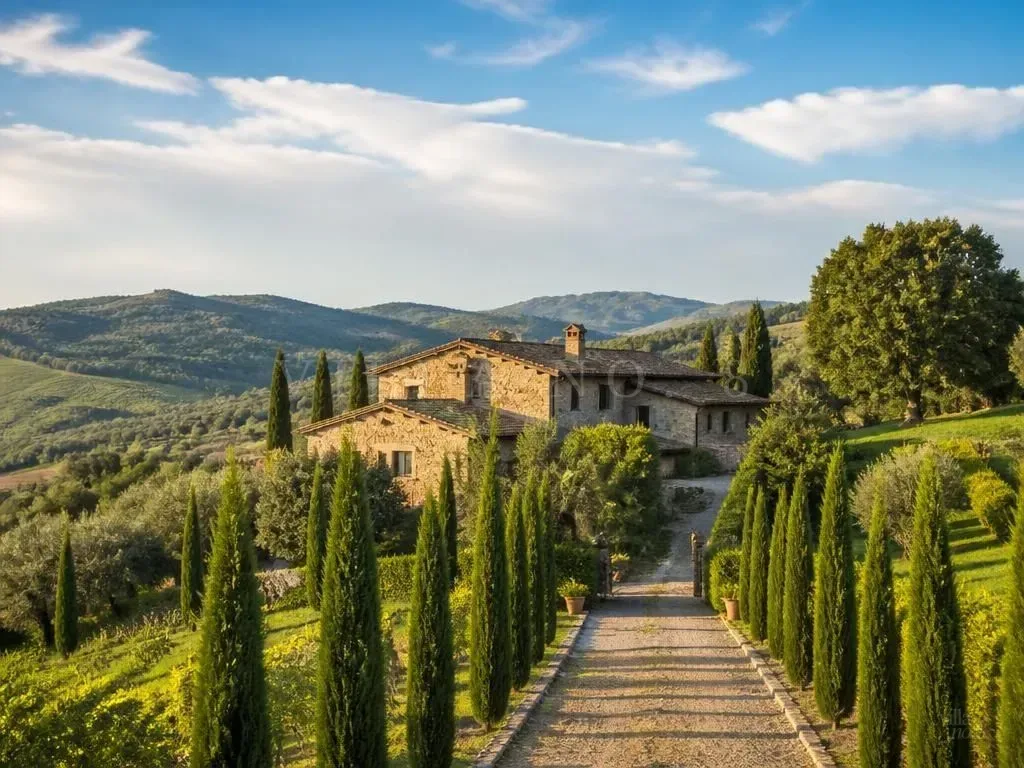 Ny villa i Toscana